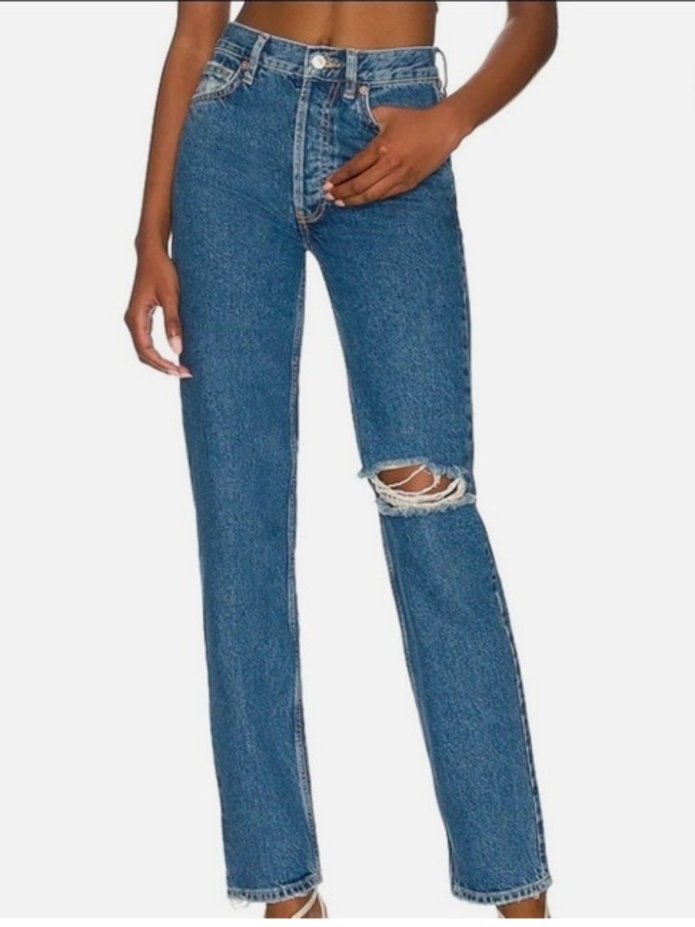 Free People High Rise Button Fly Jeans size 32